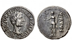 The Roman Empire 
 Galba, 68 – 69 
 Denarius, uncertain mint in Spain or North Africa, October 68 - January 69, AR 3.65 g. SER SVLPICIVS GALBA IMP A...
