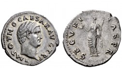The Roman Empire 
 Otho, 15 January – mid-April 69 
 Denarius before 9th March 69, AR 3.60 g. IMP OTHO CAESAR AVG TR P Bare head r. Rev. SECVRI – TA...