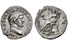 The Roman Empire 
 Titus caesar, 69 – 79 
 Denarius, Ephesus, 71, AR 2.99 g. IMPERATOR T CAESAR AVGVSTI F Bare head r. Rev. CONCORDIA – AVG Ceres, v...