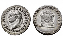 The Roman Empire 
 Titus augustus, 79 – 81. The Atonement Series 
 Denarius 1st January-30 th June 80, AR 3.43 g. IMP TITVS CAES VESPASIAN AVG P M L...