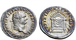 The Roman Empire 
 Titus augustus, 79 – 81. The Atonement Series 
 Denarius 1st January-30th June 80, AR 3.14 g. IMP TITVS CAES VESPASIAN AVG P M La...