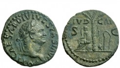 The Roman Empire 
 Titus augustus, 79 – 81. The Atonement Series 
 Semis, Eastern mint (Thrace ?) 80-81, Æ 2.41 g. IMP T CAESAR DIVI VESPAS AVG Laur...