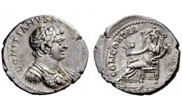 The Roman Empire 
 Domitian caesar, 69 – 81 
 Denarius, Ephesus, 71 AD, AR 3.18 g. DOMITIANVS – [CAESAR AVG F] Bareheaded and ornately cuirassed bus...
