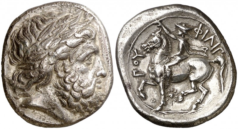 Imperio Macedonio. Filipo II (359-336 a.C.). Pella. Tetradracma. (S. 6678 var) (...