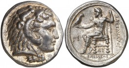 Imperio Macedonio. Alejandro III, Magno (336-323 a.C.). Salamis. Tetradracma. (S. 6724 var) (MJP. 3176). 17,19 g. Bella. Ex CNG, 28/10/2015, nº 43. Es...