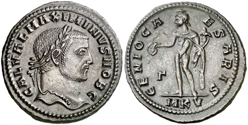 (308-309 d.C.). Maximino II, Daza. Cyzicus. Follis. (Spink 14724) (Co. 38) (RIC....