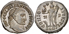 (312-313 d.C.). Maximino II, Daza. Alejandría. Follis. (Spink 14843) (Co. 18) (RIC. 160b). 4,91 g. S/C-.