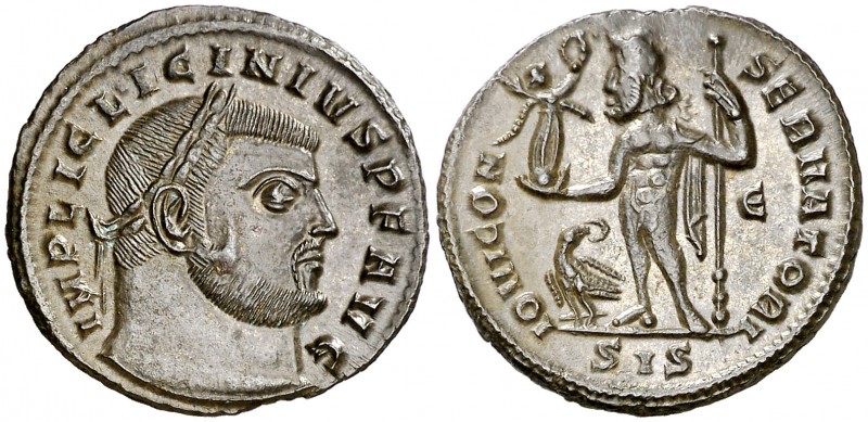 (313-315 d.C.). Licinio padre. Siscia. Follis. (Spink 15211) (Co. 67) (RIC. 8). ...