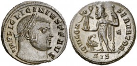 (313-315 d.C.). Licinio padre. Siscia. Follis. (Spink 15211) (Co. 67) (RIC. 8). 3,41 g. EBC.