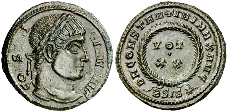 (320-321 d.C.). Constantino I. Siscia. AE 19. (Spink 16219) (Co. 123) (RIC. 159)...