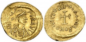 Focas (602-610). Constantinopla. Tremissis. (Ratto 1206) (S. 634). 1,36 g. MBC.