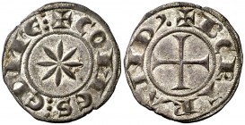 Bertran d'Urgell (1150-1207). Comtat d'Embrun. Diner. (Cru.V.S. 183.1) (Cru.C.G. 2043a). 0,83 g. Bella. Parte de brillo original. Rara y más así. EBC+...