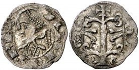 Alfons I (1162-1196). Aragón. Dinero jaqués. (Cru.V.S. 298) (Cru.C.G. 2106). 1,06 g. Buen ejemplar. Escasa. MBC+.