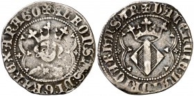 Alfons IV (1416-1458). València. Ral. (Cru.V.S. 864.2) (Cru.C.G. 2907d). 3,17 g. MBC