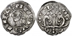 Sancho el Sabio (1150-1194). Navarra. Dinero. (Cru.V.S. 222 var). 0,92 g. Rara. MBC.