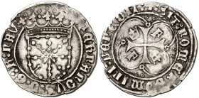 Fernando I. Navarra. Real. (Cru.V.S. 1317 var falta) (Cru.C.G. 3221a). 3,30 g. MBC-.