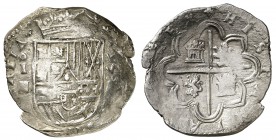 1595. Felipe II. Segovia. . 12,26 g. Rara. MBC.