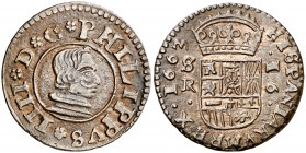 1663. Felipe IV. Sevilla. R. 16 maravedís. (Cal. 1568). 4,07 g. Bella. Escasa así. EBC-/EBC.