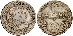 1650. Felipe IV. Amberes. Jetón. (D. 4036) (V.Q. 13849). 5,48 g. Ex Elsen, 10/09/2011, nº 1404. MBC+.