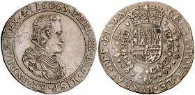 1665. Felipe IV. Amberes. Tesorería incierta. Jetón. (D. 4215) (V.Q. 13889). 7,97 g. Ex Elsen, 10/09/2011, nº 1410. EBC-.