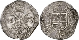 1657. Felipe IV. Tournai. 1 patagón. (Vti. 1140). 28,15 g. MBC+.
