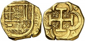 Felipe IV. (Sevilla). 4 escudos. (Cal. tipo 26). 13,58 g. Rara. MBC-/MBC.