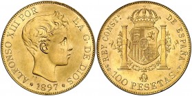 1897*1962. Estado español. SGV. 100 pesetas. (Cal. 2). 32,23 g. EBC+.