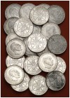 1966. Estado Español. 100 pesetas. Lote de 50 monedas. A examinar. MBC/S/C.