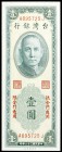 1949. China. Taiwán. Bank of Taiwan. 1 yuan. (Pick 1951). Escaso. MBC+.