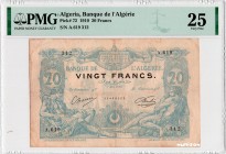 Algeria [#72, VF] 20 francs Bleu Type 1873