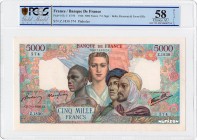 France [#103, AU] 5000 francs Type 1942 Empire français