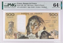 France [#156, UNC] 500 francs Type 1968 Pascal