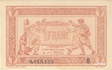 France [#M5, AU] 1 franc Trésorerie aux armées Type 1919