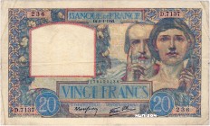 France [#92, VF] 20 francs Type 1940 Travail et Science