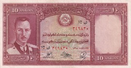 Afghanistan, 10 Afghanis, 1939, XF, p23a
Estimate: USD 30-60