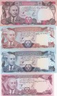 Afghanistan, 100-500-500-1.000 Afghanis, 1973/1977, UNC, p50; p51; p52; p53, (Total 4 banknotes)
Estimate: USD 25-50