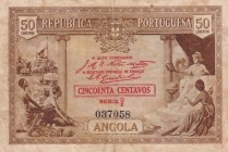 Angola, 50 Centavos, 1923, XF(-), p63
Estimate: USD 35-70