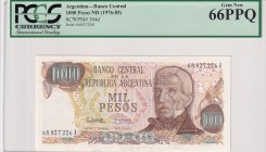 Argentina, 1.000 Pesos, 1976/1983, UNC, p304d
PCGS 66 PPQ
Estimate: USD 30-60