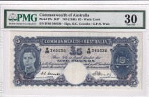Australia, 5 Pounds, 1949, VF, p27c
PMG 30
Estimate: USD 300-600