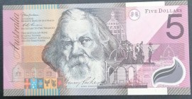 Australia, 5 Dollars, 2001, AUNC, p56
Polymer plastics banknote
Estimate: USD 15-30