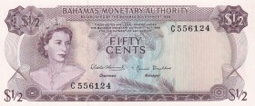Bahamas, 1/2 Dollar, 1968, UNC, p26a
No floors, fluctuations.
Estimate: USD 20-40