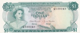 Bahamas, 1 Dollar, 1968, UNC, p27a
Queen Elizabeth II. Potrait
Estimate: USD 100-200