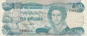 Bahamas, 10 Dollars, 1984, VF, p46b
There are pinholes and spots.
Estimate: USD 30-60