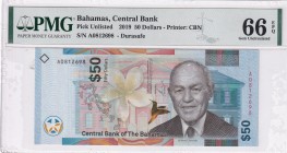 Bahamas, 50 Dollars, 2019, UNC, pNew
PMG 66 EPQ
Estimate: USD 125-250