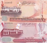 Bahrain, 1/2 - 1 Dinar, 2008, UNC, p25; p26, (Total 2 banknotes)
Estimate: USD 10-20