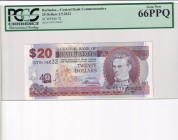 Barbados, 20 Dollars, 2012, UNC, p72
PCGS 66 PPQ
Estimate: USD 30-60
