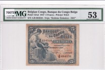 Belgian Congo, 5 Francs, 1947, AUNC, p13Ad
PMG 53
Estimate: USD 150-300