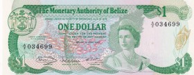 Belize, 1 Pound, 1980, UNC, p38a
Queen Elizabeth II. Potrait
Estimate: USD 30-60