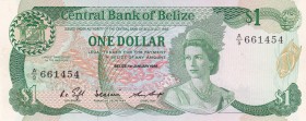 Belize, 1 Dollar, 1986, UNC, p46b
Queen Elizabeth II. Potrait
Estimate: USD 25-50