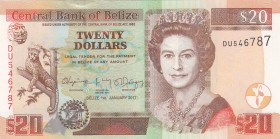 Belize, 20 Dollars, 2017, UNC, p69f
Estimate: USD 30-60